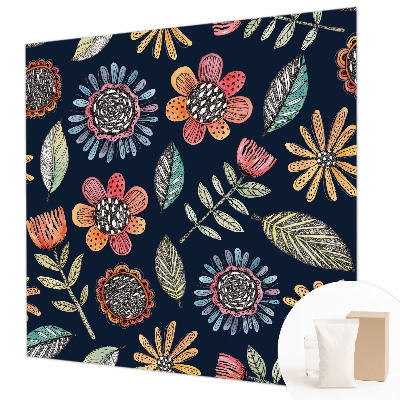 Fototapeta za spalnico Cvetlični mozaik