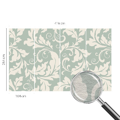 Flis fototapeta za otroško sobo Dekorativni listi