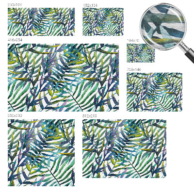 Stenska dekoracija fototapeta Eksotična vegetacija