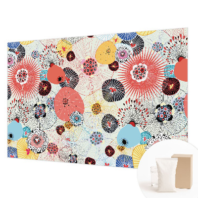 Netkana fototapeta Barvite rože