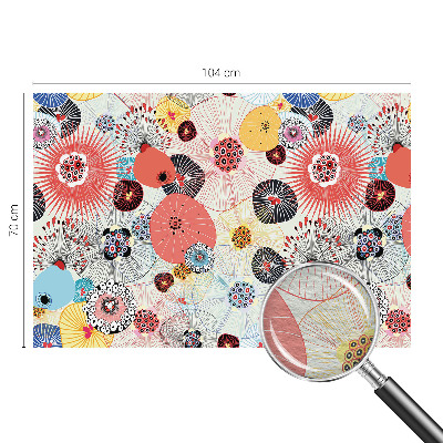 Netkana fototapeta Barvite rože