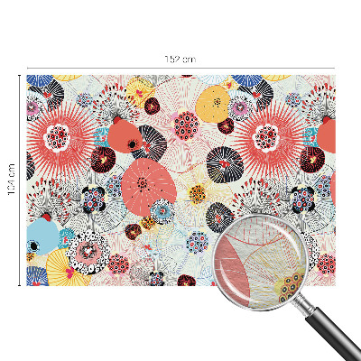 Netkana fototapeta Barvite rože