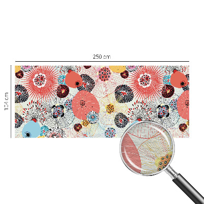 Netkana fototapeta Barvite rože