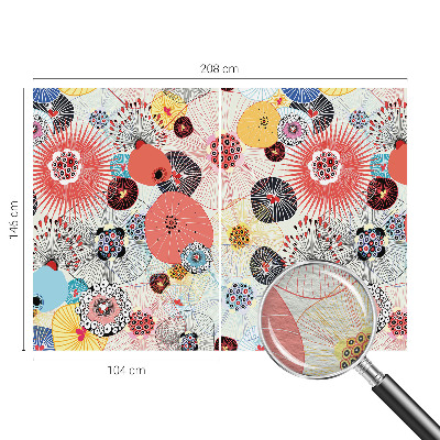 Netkana fototapeta Barvite rože