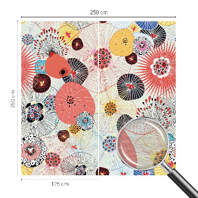 Netkana fototapeta Barvite rože