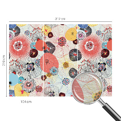 Netkana fototapeta Barvite rože