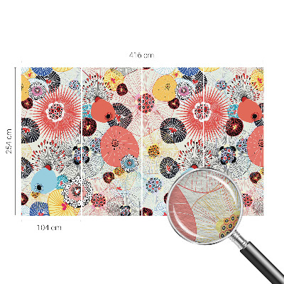 Netkana fototapeta Barvite rože