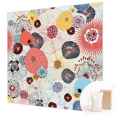 Netkana fototapeta Barvite rože