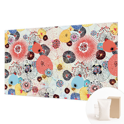 Netkana fototapeta Barvite rože