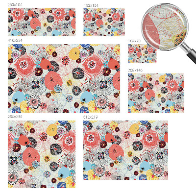 Netkana fototapeta Barvite rože