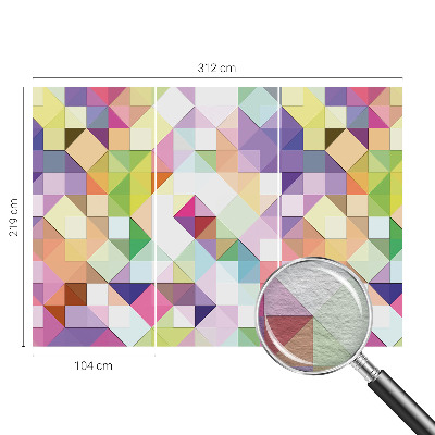 Flis fototapeta Barvite oblike