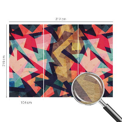 Stenska dekoracija fototapeta Barvit vzorec