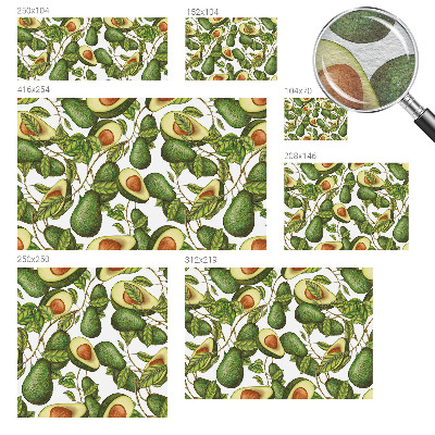 Netkana fototapeta Vzorec avokada