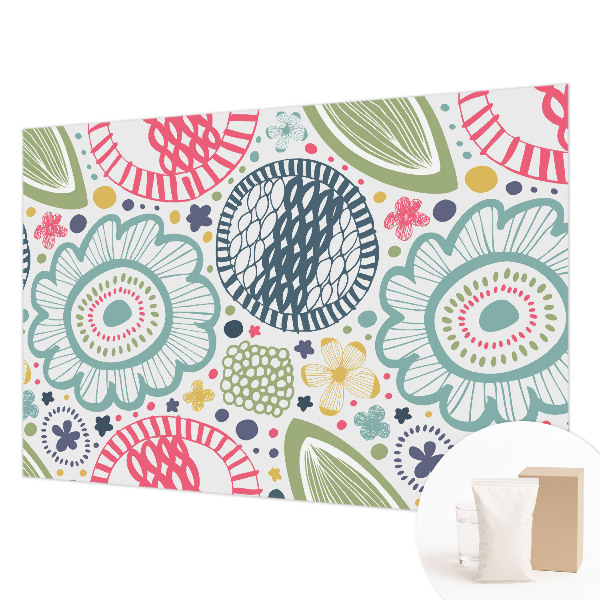 Flis fototapeta Cvetlični vzorci