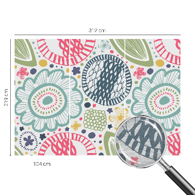 Flis fototapeta Cvetlični vzorci