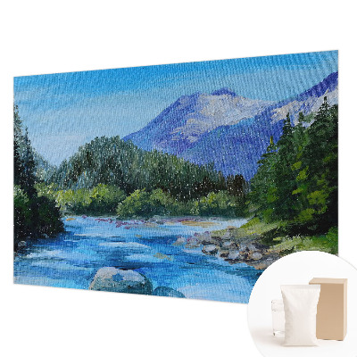 Stenska dekoracija fototapeta Gorska pokrajina