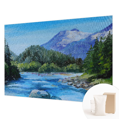 Stenska dekoracija fototapeta Gorska pokrajina