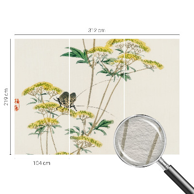 Stenska dekoracija fototapeta Rože v naravi