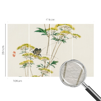 Stenska dekoracija fototapeta Rože v naravi