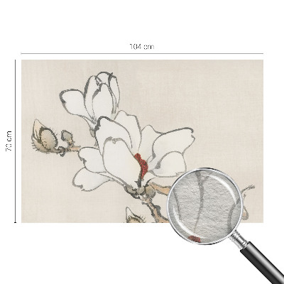 Fototapeta s tiskom z motivom nežnih magnolij