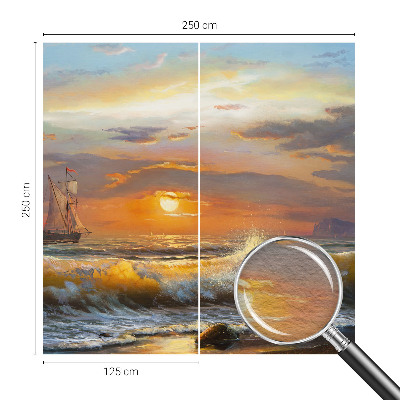 Stenska fototapeta flis z motivom morske panorame