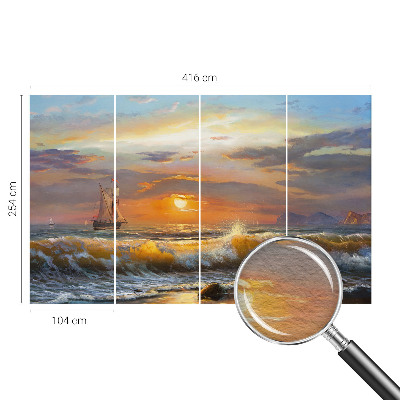 Stenska fototapeta flis z motivom morske panorame