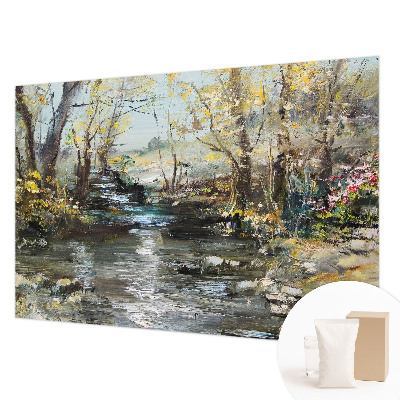 Netkana fototapeta Gozdni potok