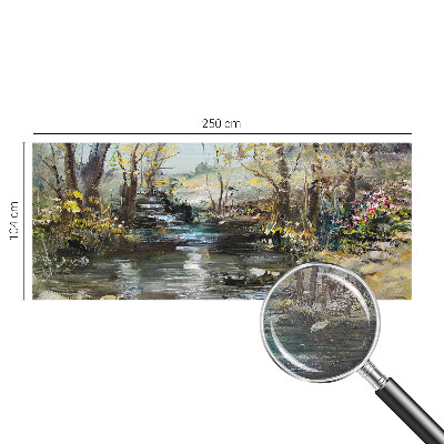 Netkana fototapeta Gozdni potok