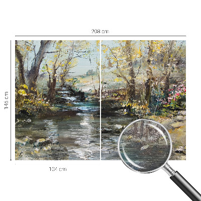 Netkana fototapeta Gozdni potok