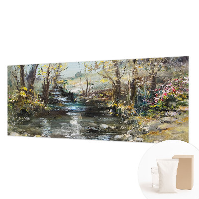 Netkana fototapeta Gozdni potok