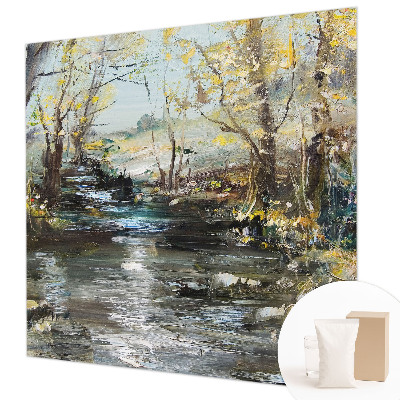 Netkana fototapeta Gozdni potok