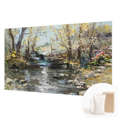 Netkana fototapeta Gozdni potok