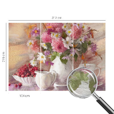 Fototapeta za steno z motivom divjih rož