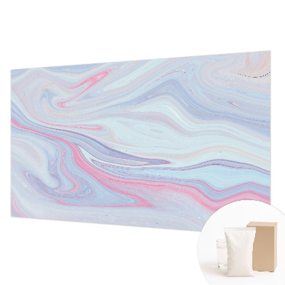 Fototapeta za spalnico s pastelno vrtinčno vzorcem