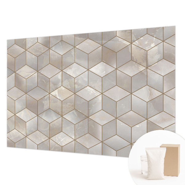 Flis fototapeta z geometrijskim mozaikom