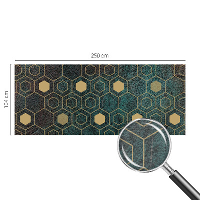 Stenska fototapeta flis z motivom geometričnih šesterokotnikov