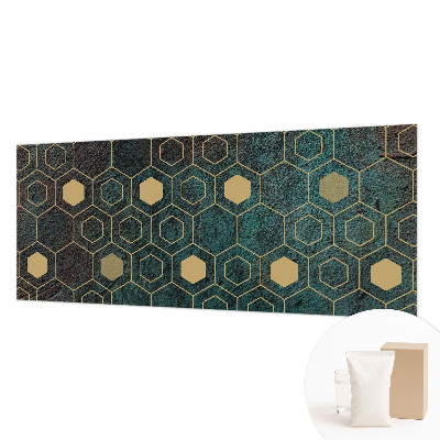 Stenska fototapeta flis z motivom geometričnih šesterokotnikov
