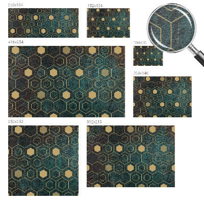 Stenska fototapeta flis Geometrični šesterokotniki