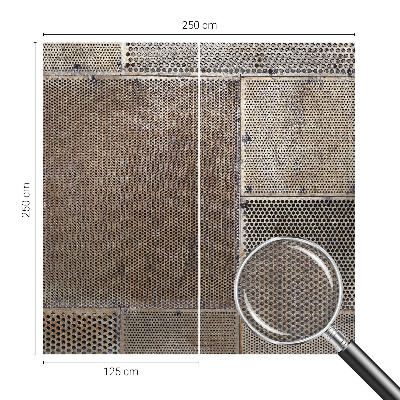 Tiskana fototapeta flis Kovinski vzorci