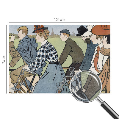 Flis fototapeta za otroško sobo Starinski kolesarji