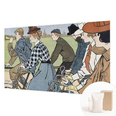 Flis fototapeta za otroško sobo Starinski kolesarji