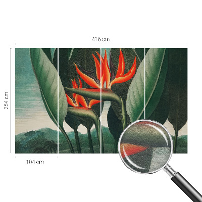 Flis fototapeta Eksotično cvetje