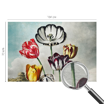 Fototapeta z motivom barvitih tulipanov