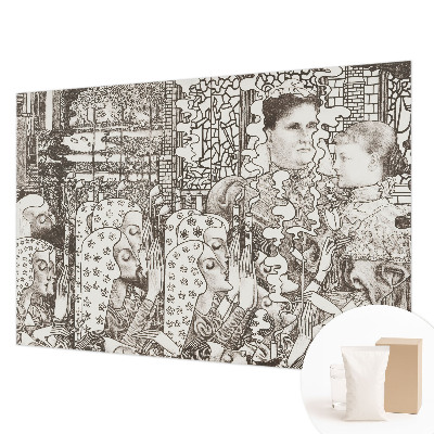 Foto tapeta s cvetličnimi portreti