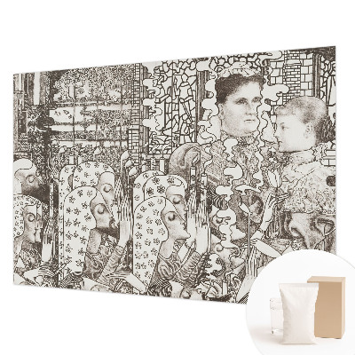 Foto tapeta s cvetličnimi portreti