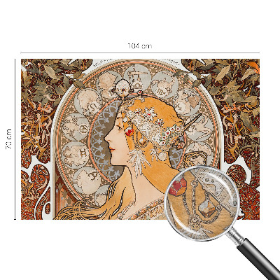 Netkana fototapeta z zodiakalnim motivom v elegantnem slogu