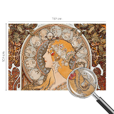 Netkana fototapeta z zodiakalnim motivom v elegantnem slogu