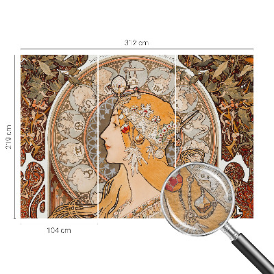Netkana fototapeta z zodiakalnim motivom v elegantnem slogu