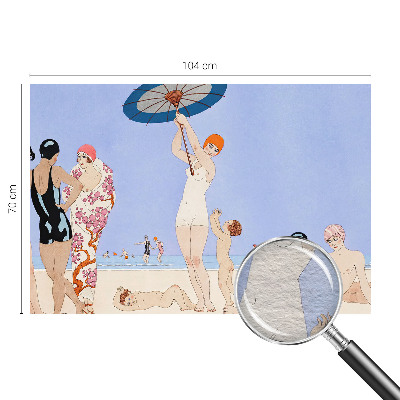 Flis fototapeta za otroško sobo z motivom retro plaže