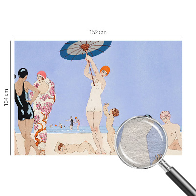 Flis fototapeta za otroško sobo z motivom retro plaže